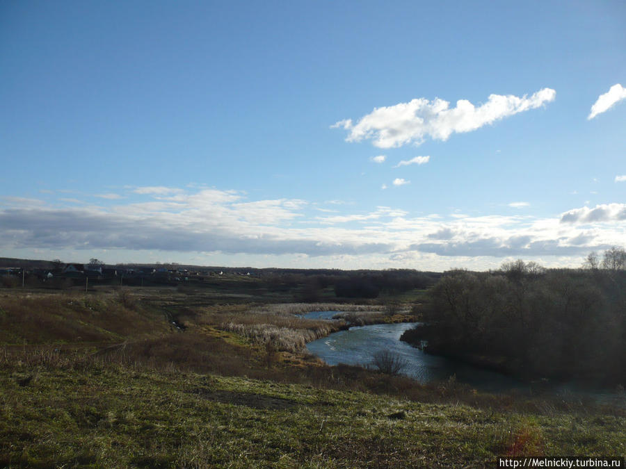 Село Калаис, река Ворона и окрестности. Тамбовская область, Россия