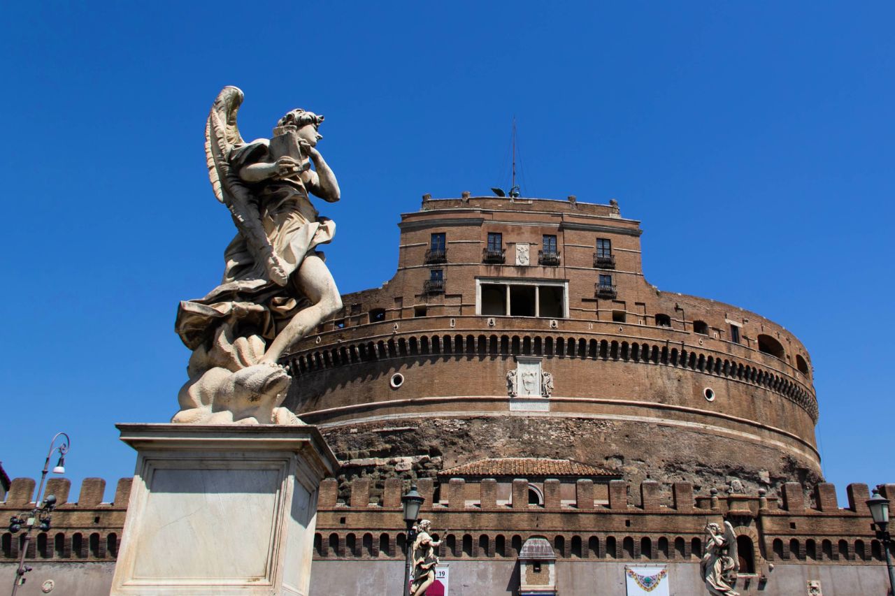 Рим. Замок Св. Ангела и мост Св. Ангела Рим, Италия