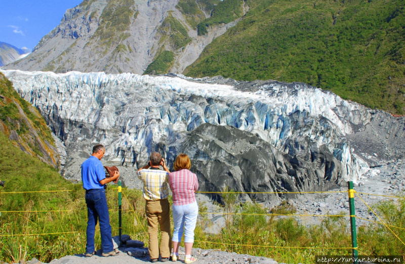 У подножия ледника Фокс Крайстчерч, Новая Зеландия