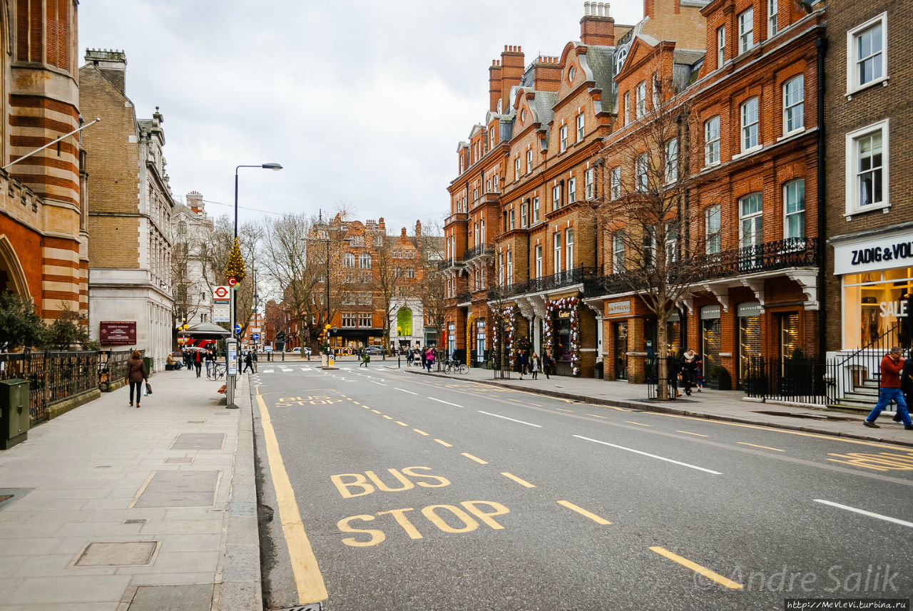 Новогодний Лондон. SLOAN SQUARE Лондон, Великобритания