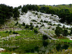Озеро на высоте 1584 м. Орлиное седло.