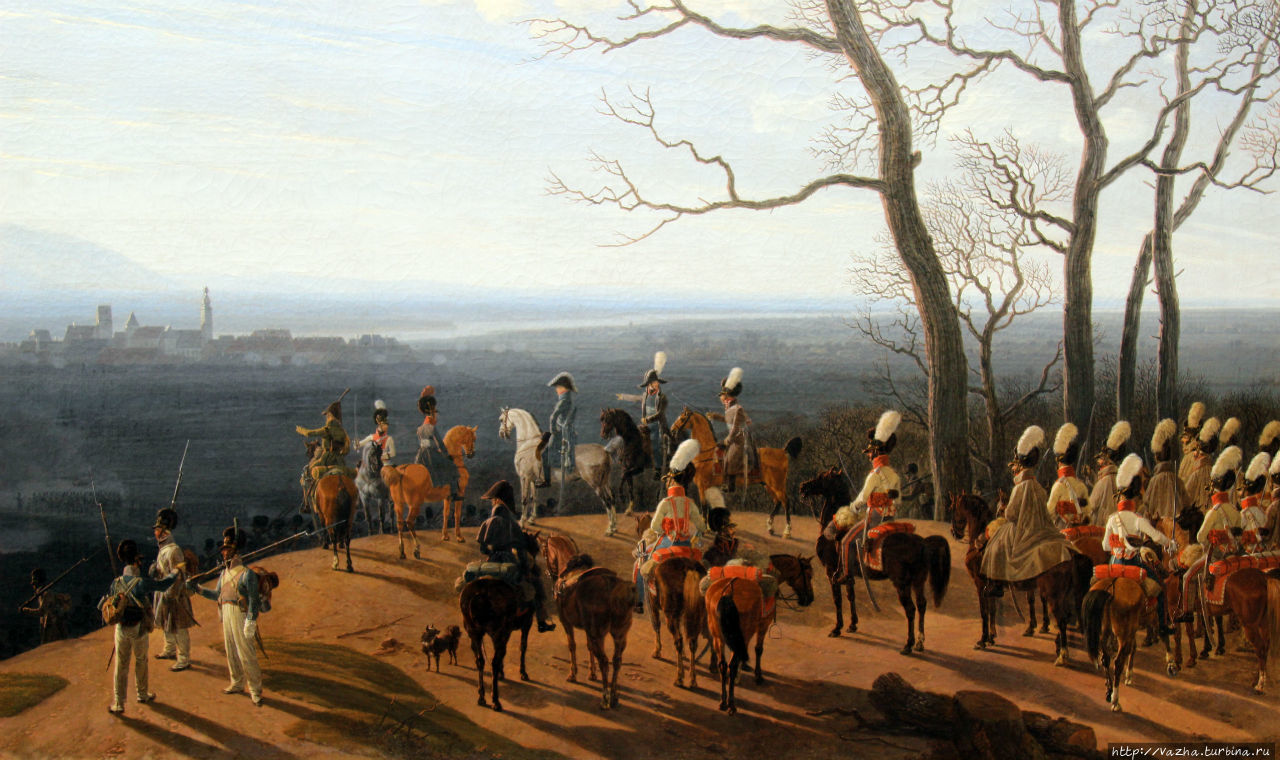 Король Людвиг первый на белом коне с гвардейцами Мюнхен, Германия