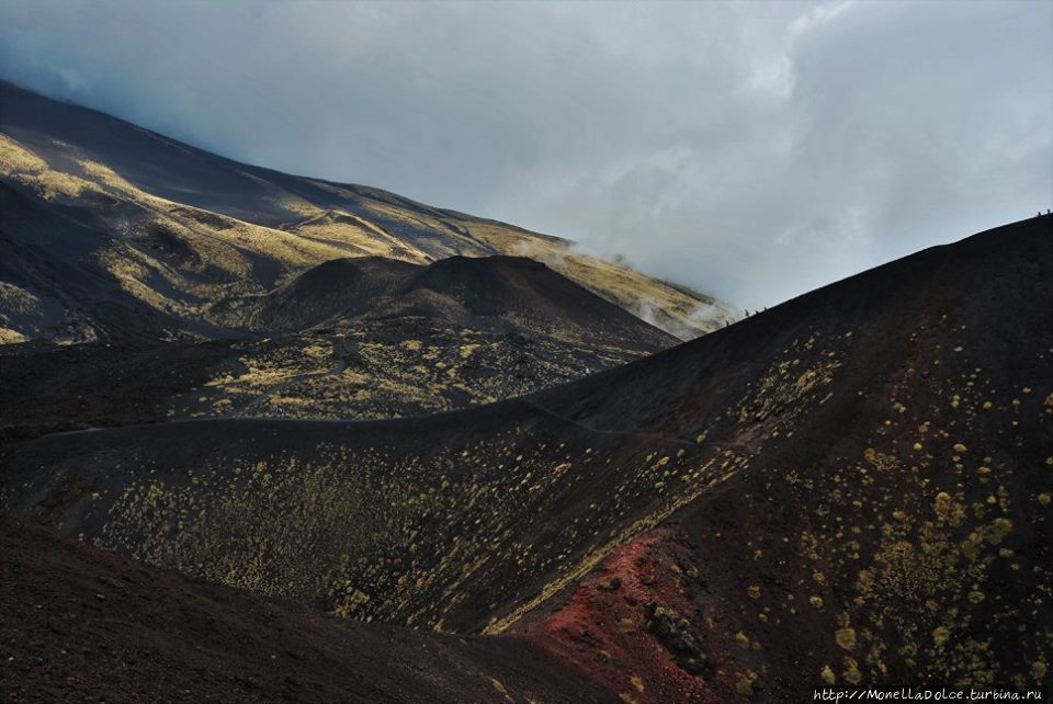 Национальный парк вулкан Etna: кратеры, гроты... Вулкан Этна Национальный Парк (3350м), Италия