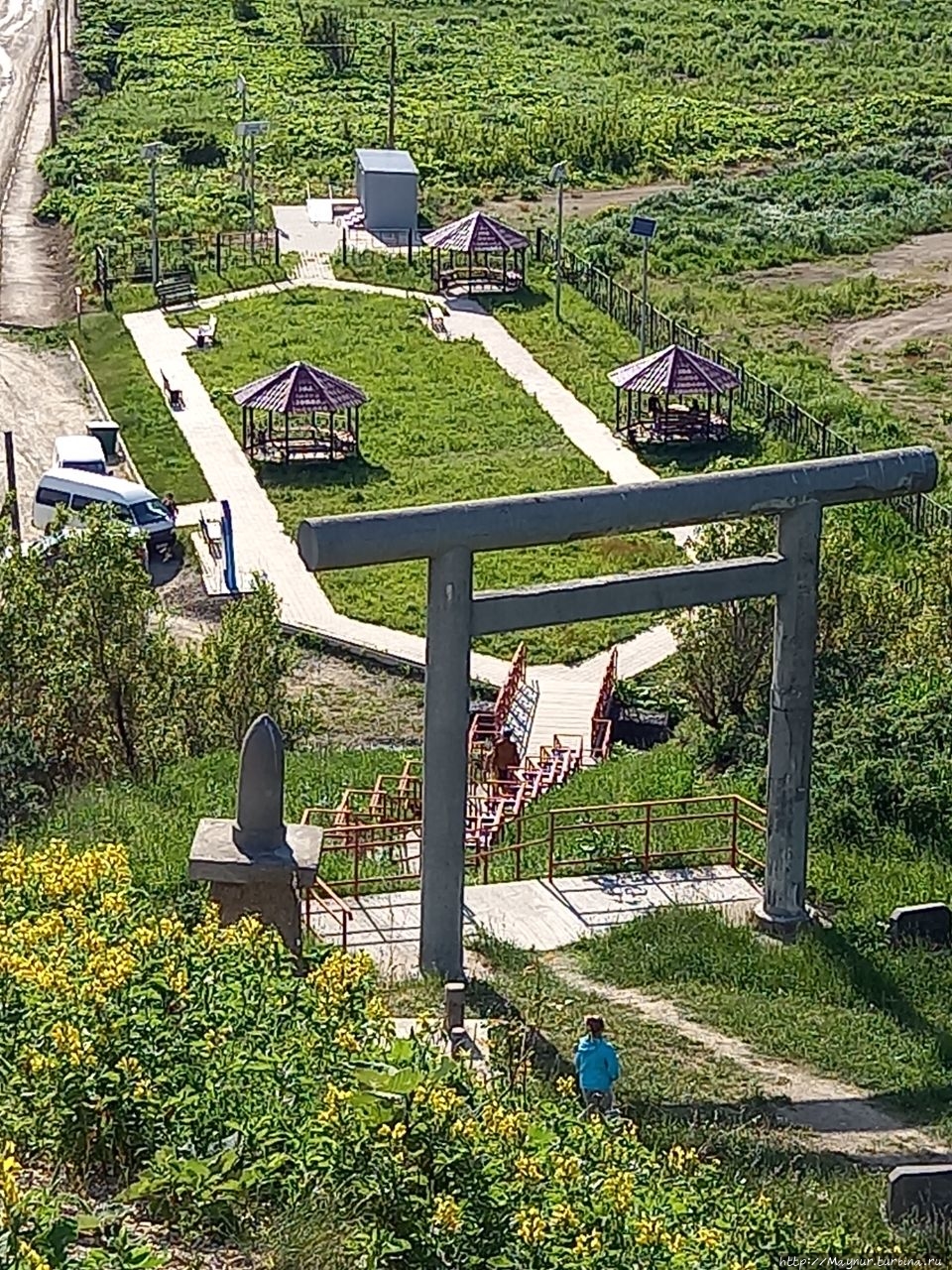 Остатки Синтоисткого храма в Томари Томари, Россия