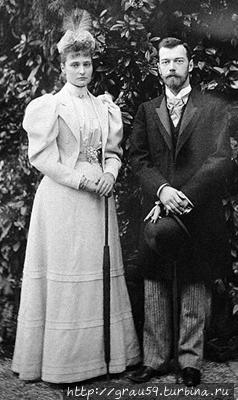 Цесаревич Николай и принцесса Алиса Гессенская возле дачи Голубка (фото из Интернета) Ливадия, Россия