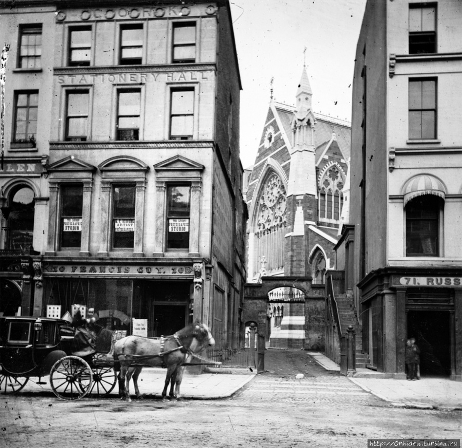 Улица Патрика в Корке, 1865 год. Ирландия