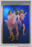 Картина Три грации
Современный художник, автор этой картины разрешил мне сделать фото на своей персональной выставке в галерее ультра современного искусства Стамбула, узнав что я тоже художник