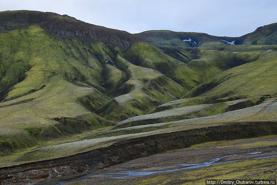 Эрозия, Landmannalaugar Исландия