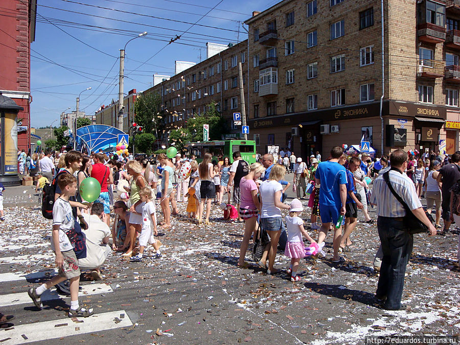 На дне рождения родного города. Красноярск. Красноярск, Россия