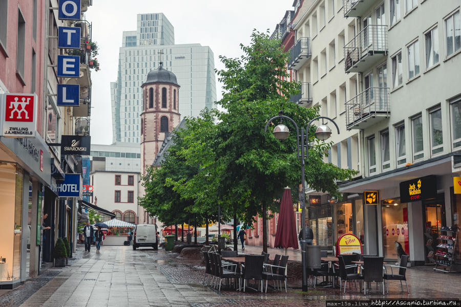 Дождливый, но приятный Франкфурт Франкфурт-на-Майне, Германия