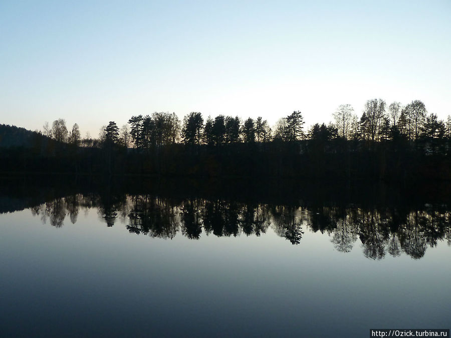 вечер на озере октябрь финляндия Ювяскюля, Финляндия