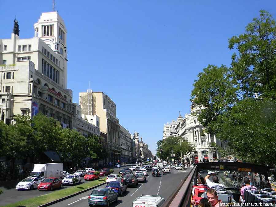 Красивейшая улица Алкала Мадрид, Испания