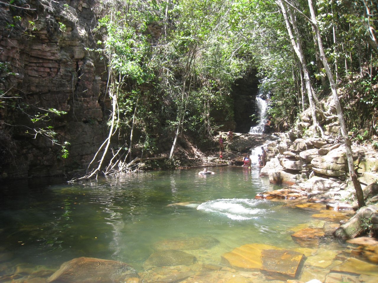 Водопад Агуа-Фриа Национальный парк Канайма, Венесуэла