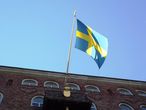 Шведская столица украшена государственными флагами по случаю Дня рождения короля