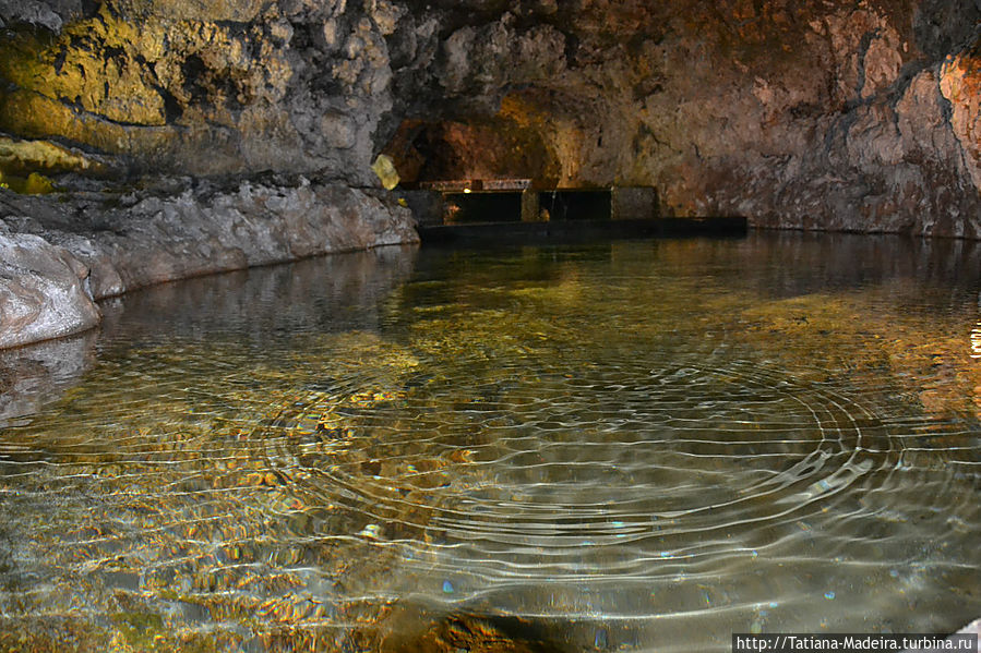 В пещере чистейшая вода и воздух. Регион Мадейра, Португалия