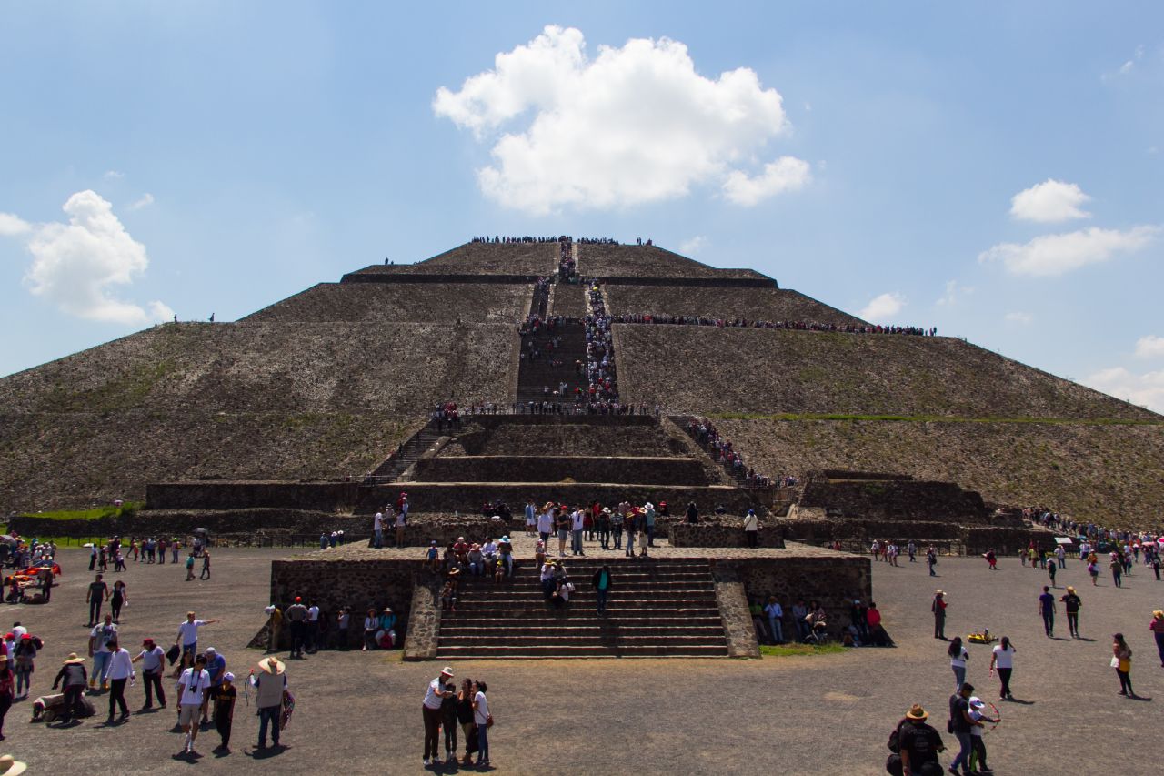 Теотиуакан. Пирамида Солнца Теотиуакан пре-испанский город тольтеков, Мексика