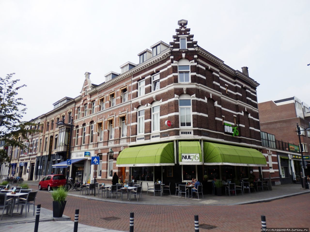 Бреда. Туристическая улица Виллемстраат Бреда, Нидерланды