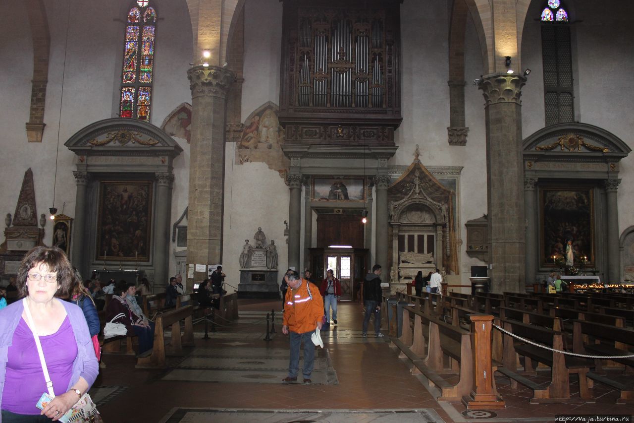 Базилика Санта- Кроче. Первая часть Флоренция, Италия