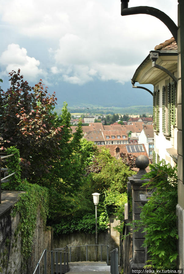 Улица-лестница Kirchtreppe Тун, Швейцария