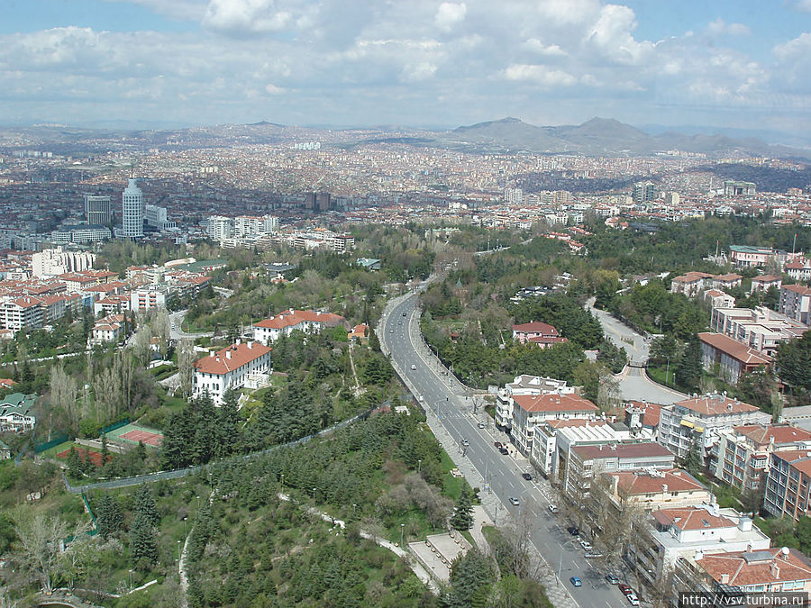 Виды Анкары с телевизионной башни. Апрель 2012г. Анкара, Турция