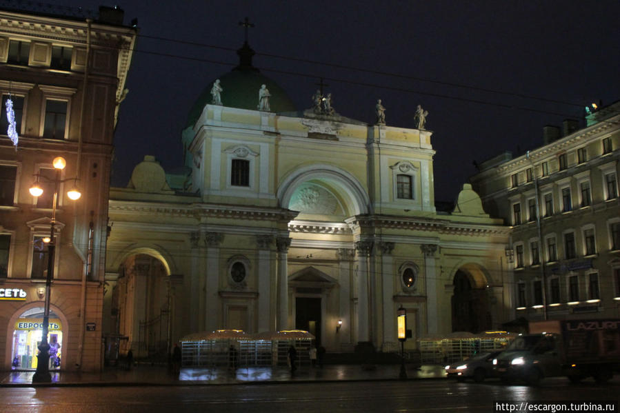 Католический костел Святой Екатерины Александрийской(18 век), один из старейших католических храмов России Санкт-Петербург, Россия