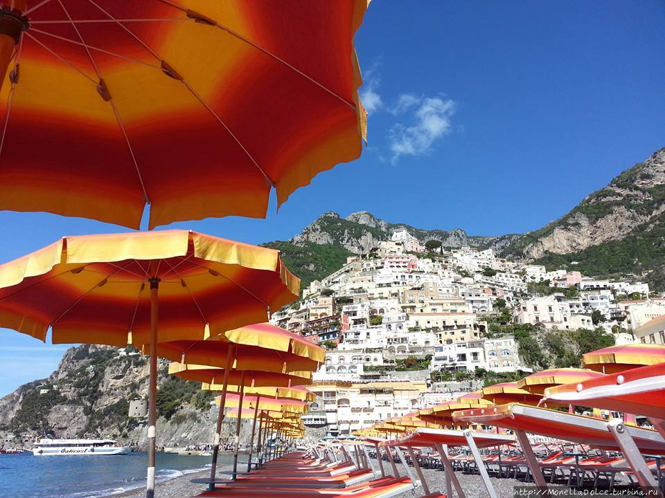 Набережная Lido di Positano Позитано, Италия