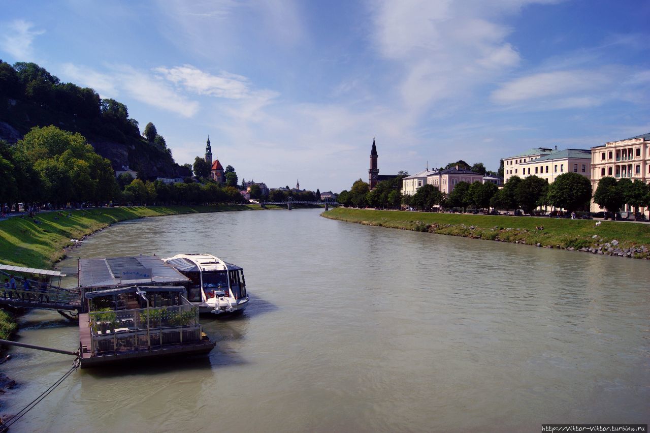 Река Зальцах Зальцбург, Австрия