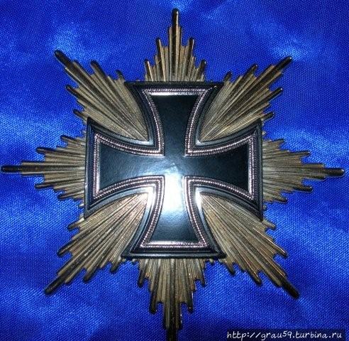 Звезда Большого креста Железного креста Блюхера (из Интернета) Кёльн, Германия