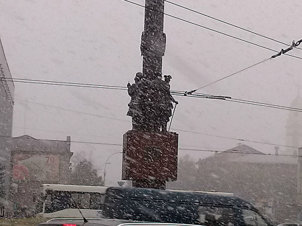 И падал первый снег... Липецк, Россия