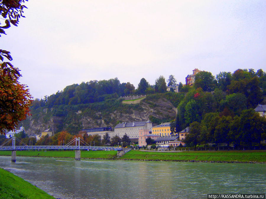 Город на реке Зальцах Зальцбург, Австрия