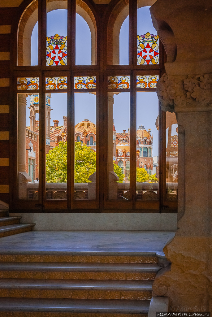 Внутри Hospital de Sant Pau Барселона, Испания