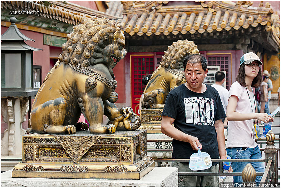 Львы в Пекине повсюду. Это очень характерный символ для Китая...
* Пекин, Китай