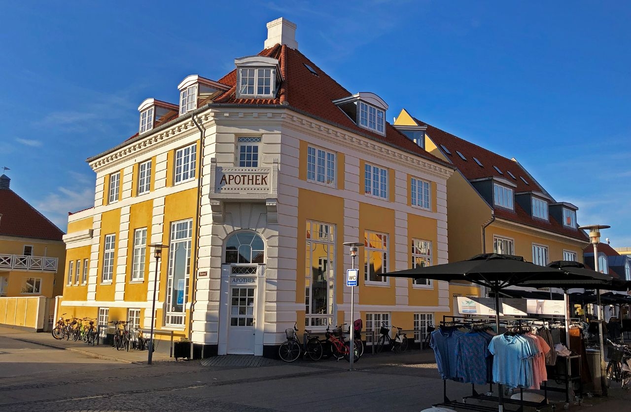 Skagen - the northernmost city in Denmark. City Сenter
