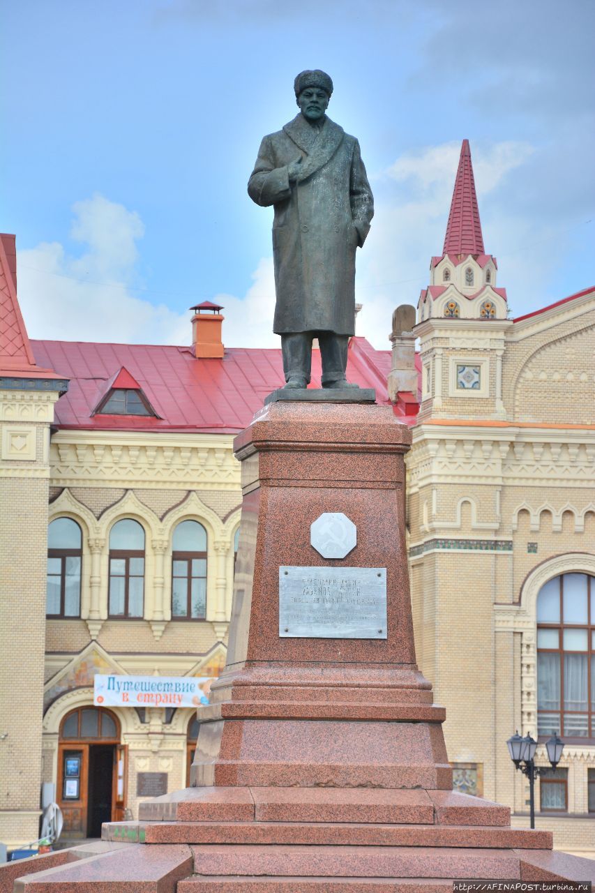 Ленин в зимнем Рыбинск
