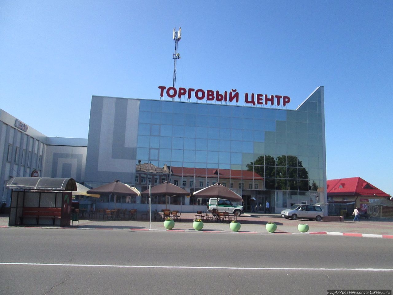 Прогулка от автостанции к центральной площади Глубокое, Беларусь