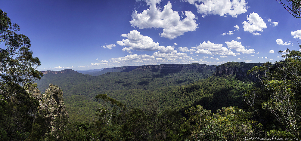 Голубые Горы штата Новый Южный Уэльс Блу-Маунтинс Национальный Парк, Австралия