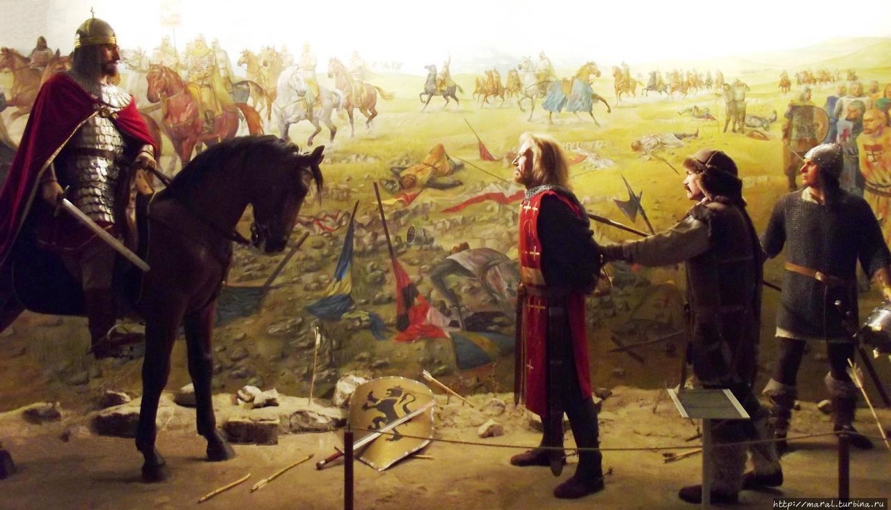 Император Латинский империи Балдуин I Фландрский перед царём Калояном после разгрома крестоносцев в битве под Одрином (14 апреля 1205)