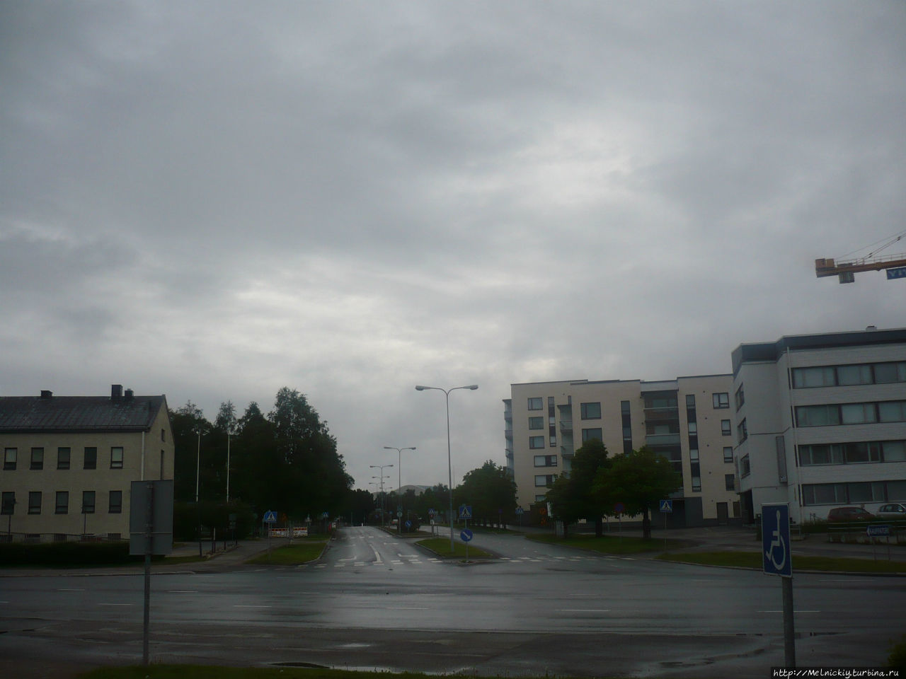 Крупнейший по площади город Европы Рованиеми, Финляндия