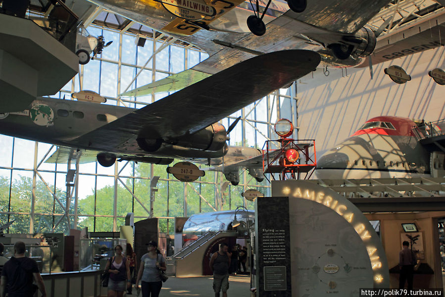 Зал истории пассажирской авиации США. Вашингтон, CША