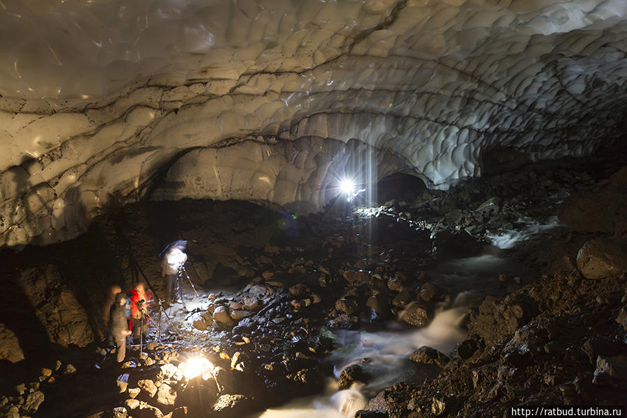 Снежные пещеры Камчатки Мутновский вулкан и окрестности (2323м), Россия