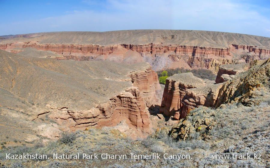 каньон Темирлик, каньоны Чарынского природного парка Чарынский Каньон Национальный Парк, Казахстан