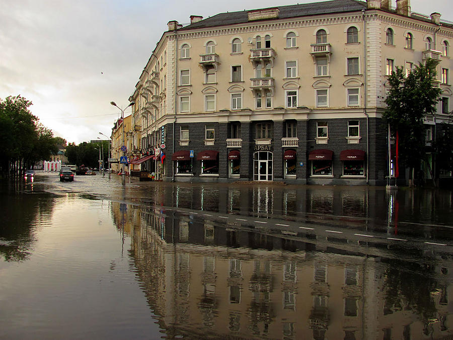 Псков. Утро и вода Псков, Россия