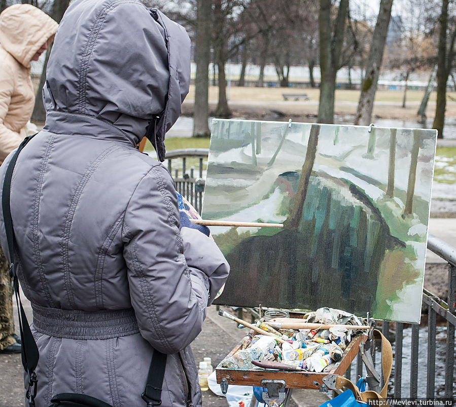 В воскресенье в парке Аркадия Рига, Латвия