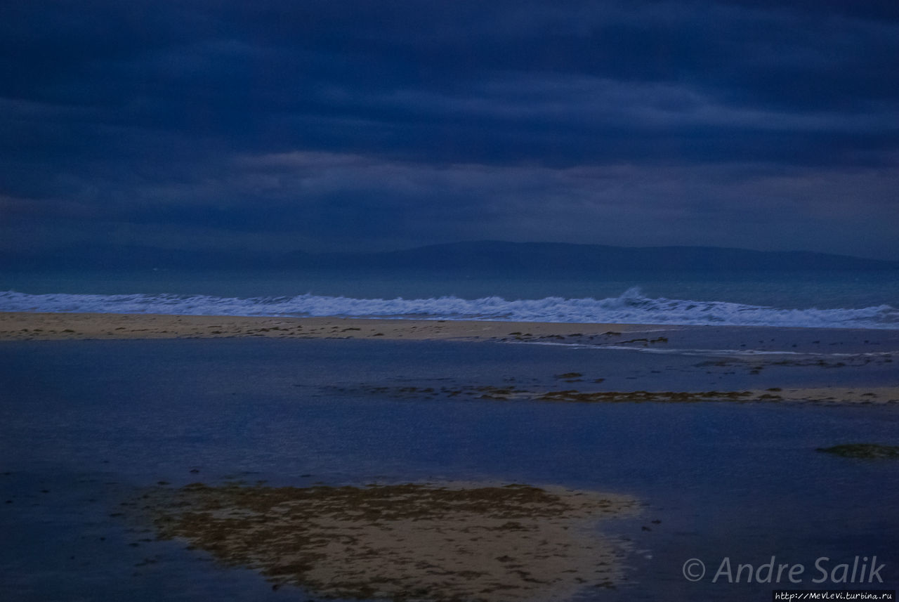 Закат и октябрьский океан Тарифа, Испания