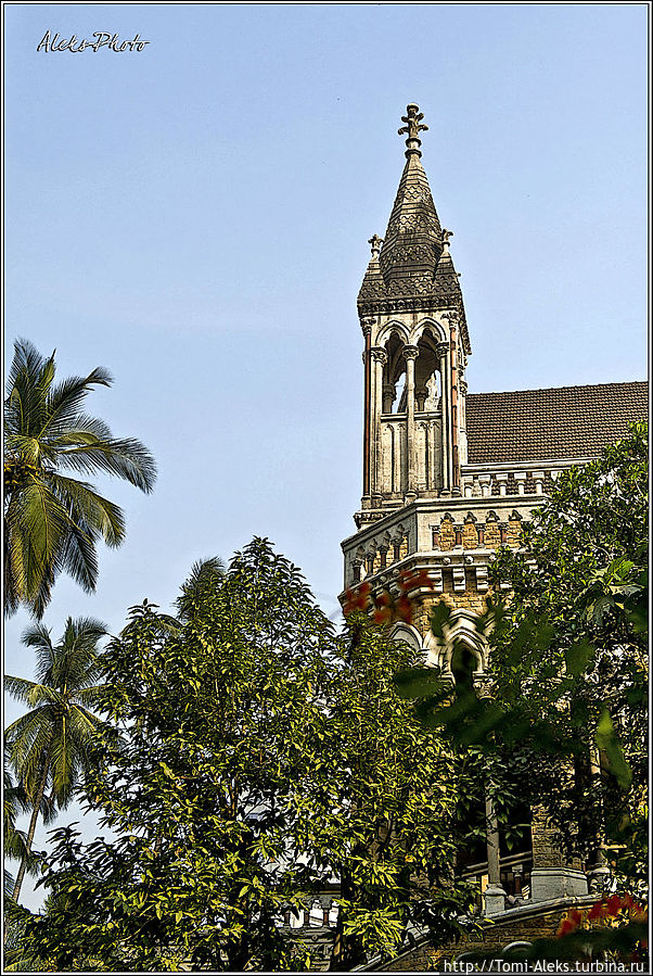 Тут даже кусочек университета засветился (о нем — отдельная заметка)...
* Мумбаи, Индия