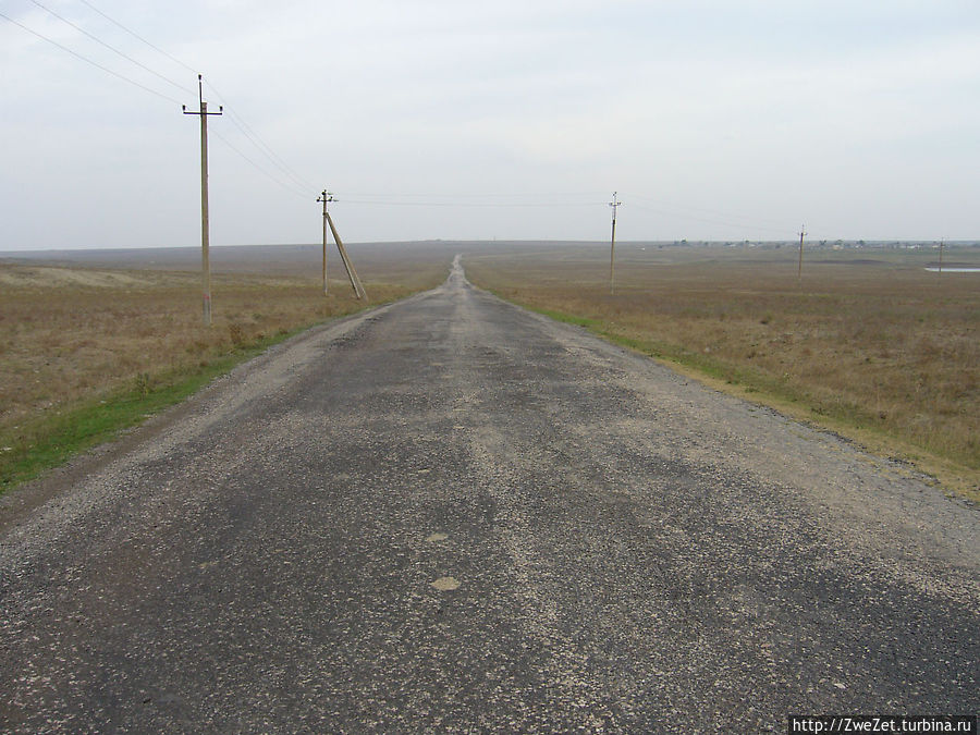 Дорога от Вулкановки на Яркое и к шоссе на Керчь Вулкановка, Россия