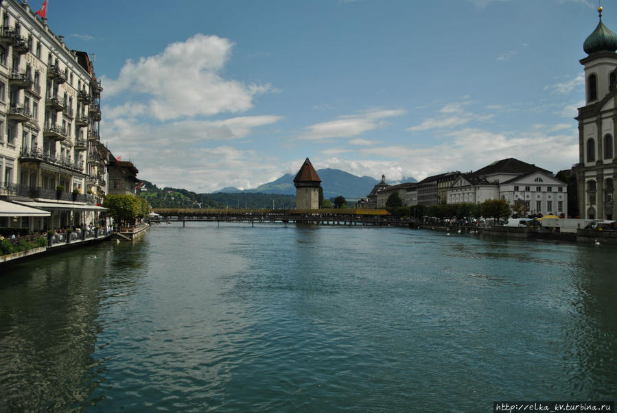 Люцерн, открыточный вид Люцерн, Швейцария