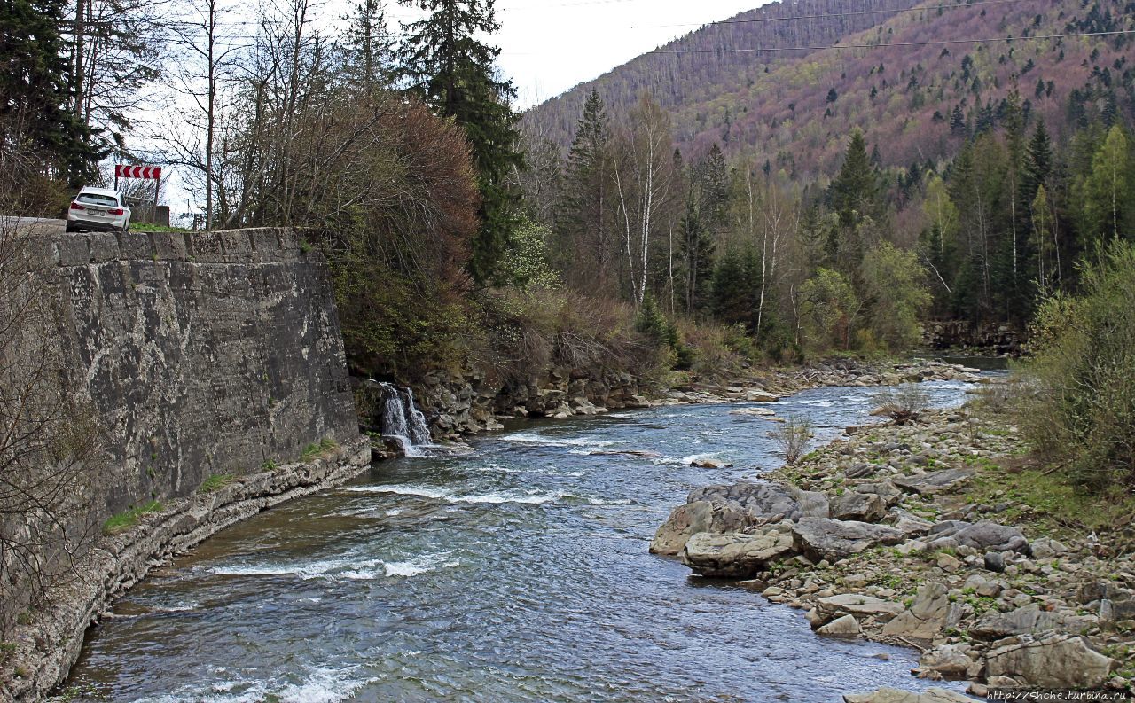 водопад Подлески, Украина