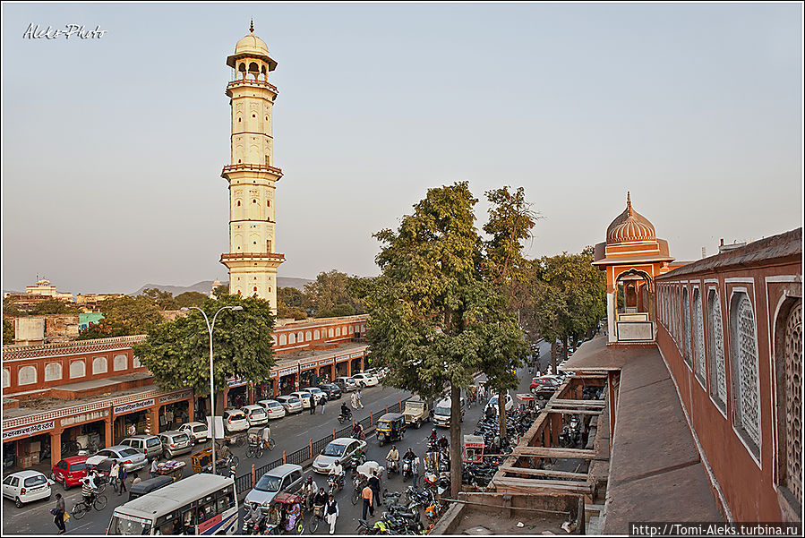 Башню отсюда видно, на самом деле, хорошо...
*