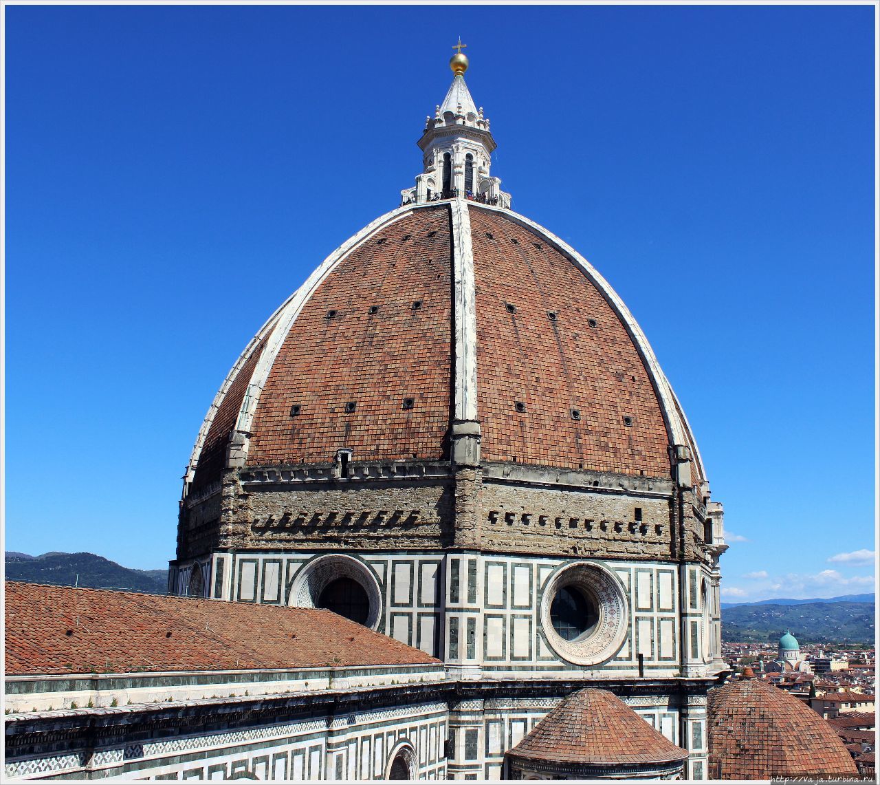 Купол Собора,спроектированный Филиппо Брунеллески Флоренция, Италия